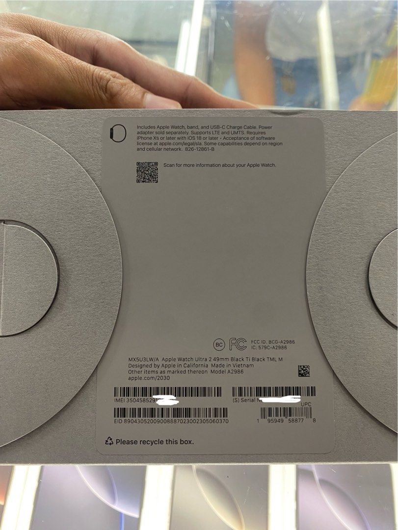 Apple Watch Ultra 2 Milanese Loop 49mm Medium (Category: Wearables & Smart Watches) located in San Juan City. Submitted by rodelmarllemit (Listing ID 1335831581, Image 3). Description: Brand new Apple Watch Ultra 2 Milanese Loop 49mm Medium Color: Black 1 year warranty 7 days replacement Facebook Page: •Helu’s Gadgets Txt or Call •09266836637 Mode of Payment: •Cash •Bank Transfer •GCash & Paymaya Installment: •Credit Card •Ggives •Cash on Deliver