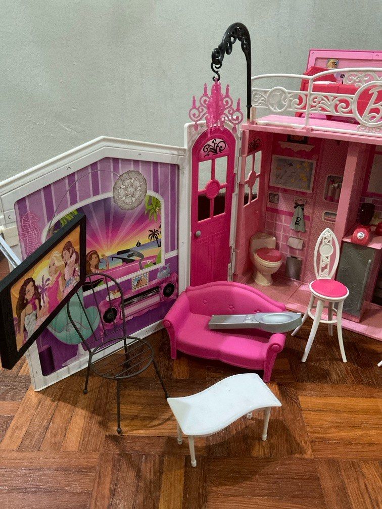 Barbie Beach House 2009 Barbie Office Desk Set