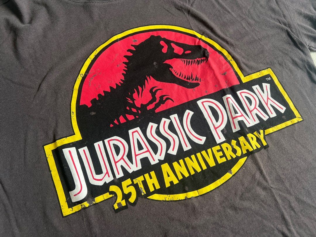BERSHKA Black Jurassic Park Tee S Women s Fashion Tops Shirts on Carousell