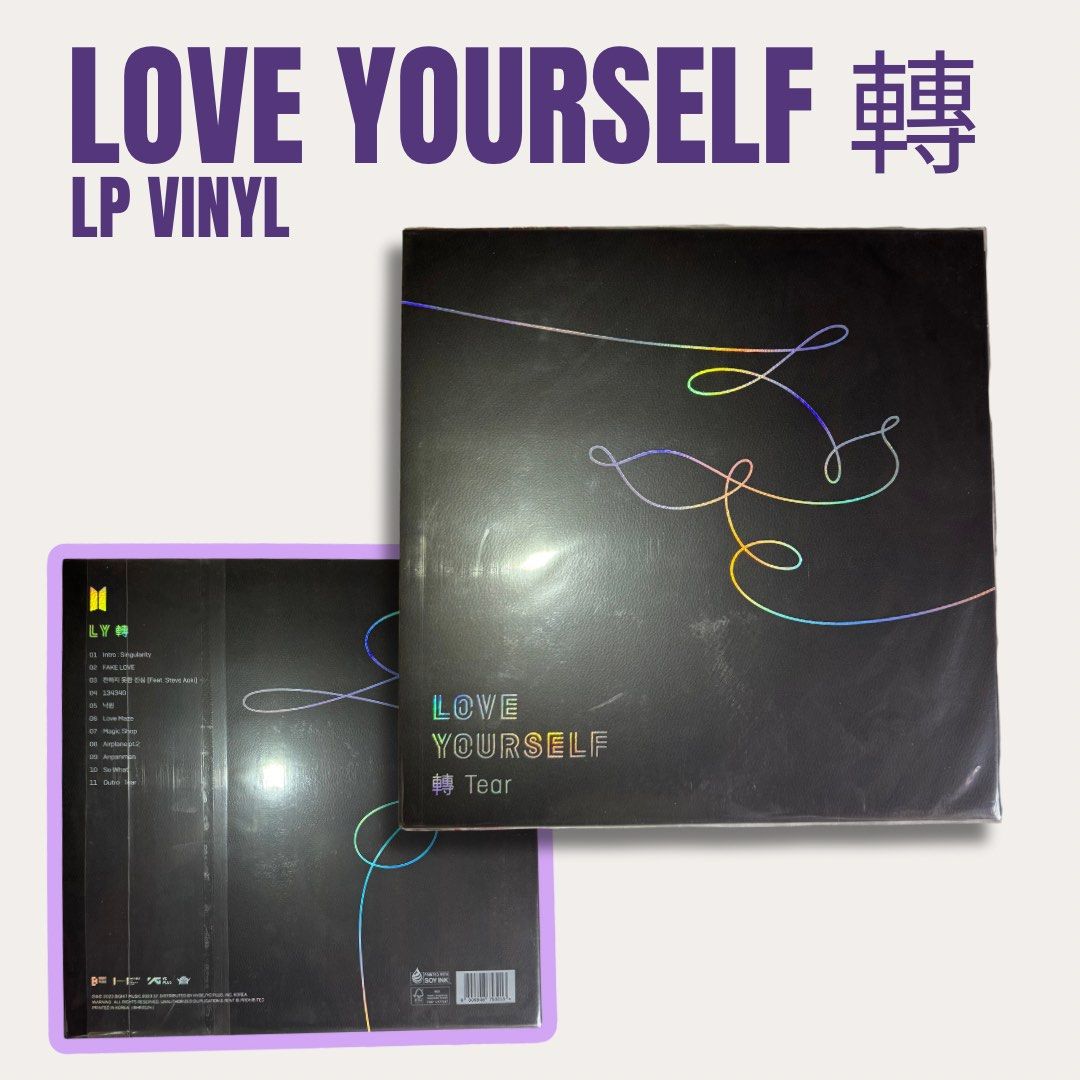 BTS Love Yourself: Tear Vinyl (Category: Vinyls) located in Cavite. Submitted by lianne.brr (Listing ID 1330544968, Image 1). Description: Complete inclusions!! PM me for more details✨.