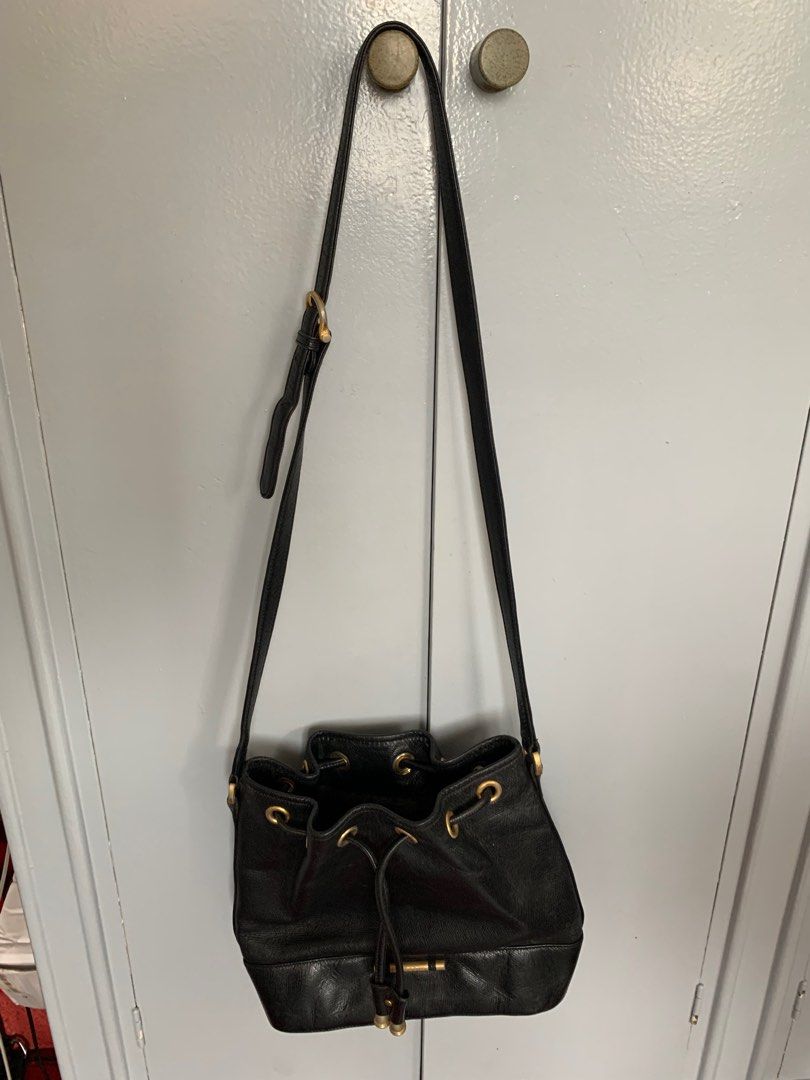 Bucket Bag (Category: Shoulder Bags) located in Mandaluyong City. Submitted by declutteringthings08 (Listing ID 1335817566, Image 2). Description: Paolo Gucci bought this from Japan Leather Good Condition No flaws Need of polish gold hardware .