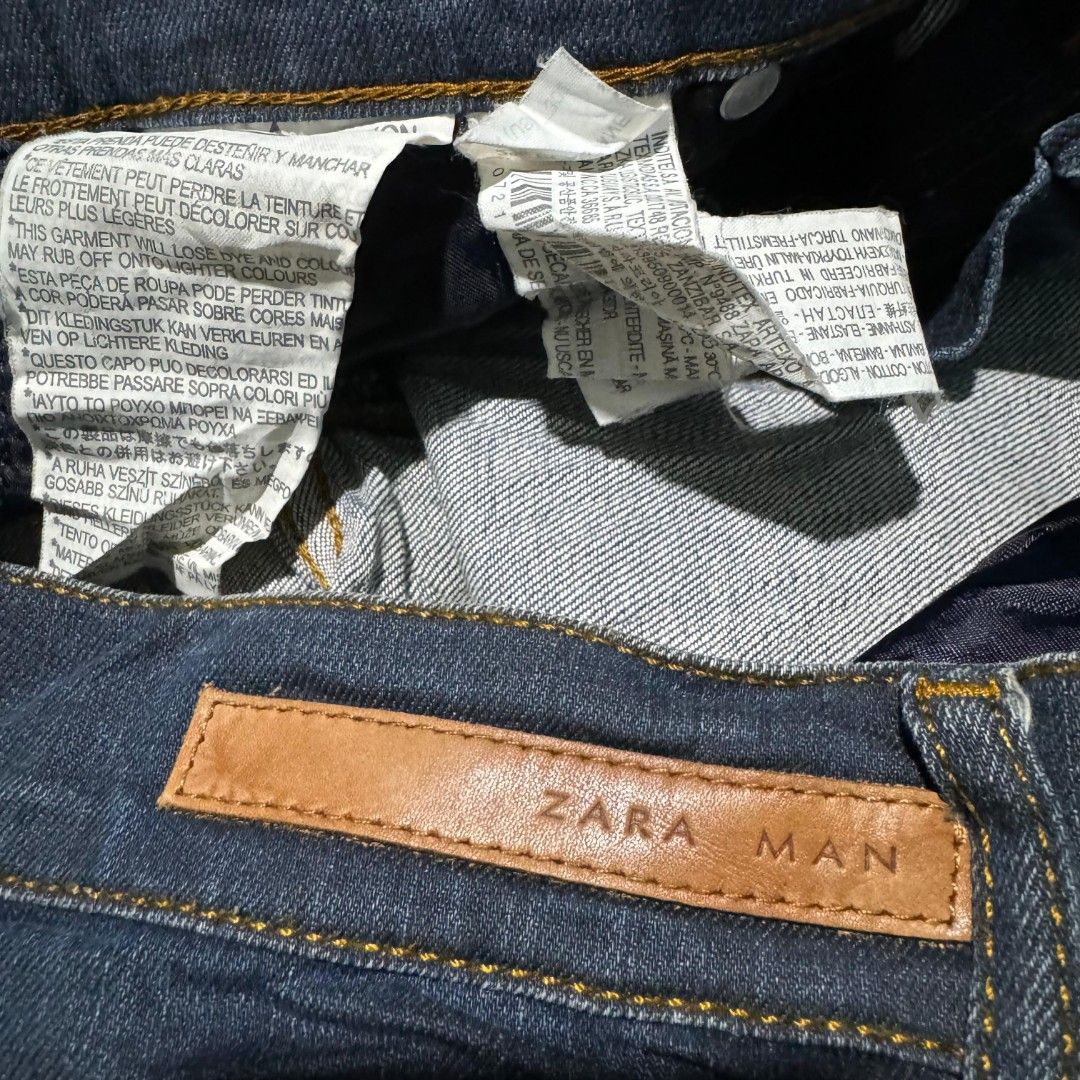 Celana Jeans Zara Man Bekas Preloved Branded, Fesyen Pria, Pakaian