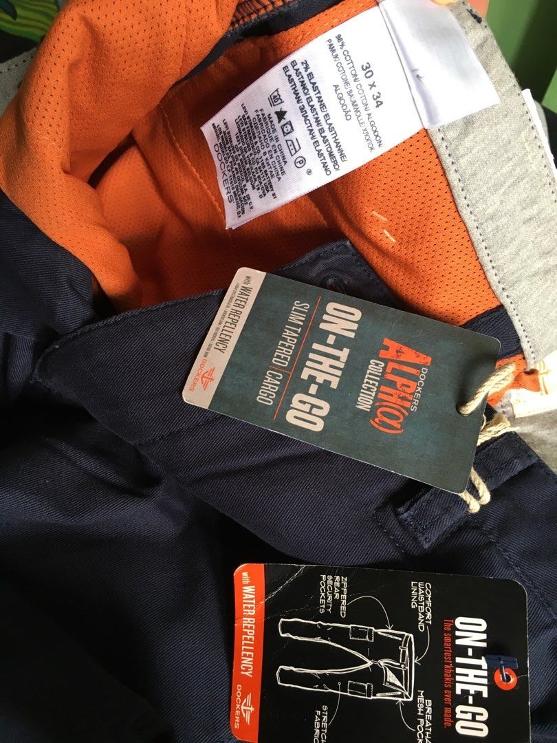 Dockers slim tapered cargo (Category: Trousers) located in Manila. Submitted by mac1780 (Listing ID 1335816799, Image 3). Description: Bnew wd tags Size 30x34 on tag Slim tapered stretch cargo Pm for inquiries .