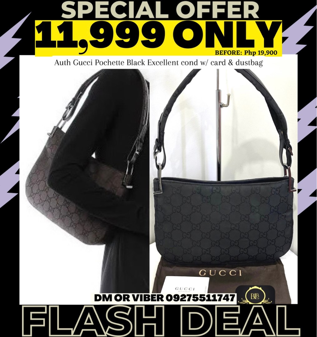 FLASH SALE Authentic Gucci Pochette Hobo Small Bag Mens Womens