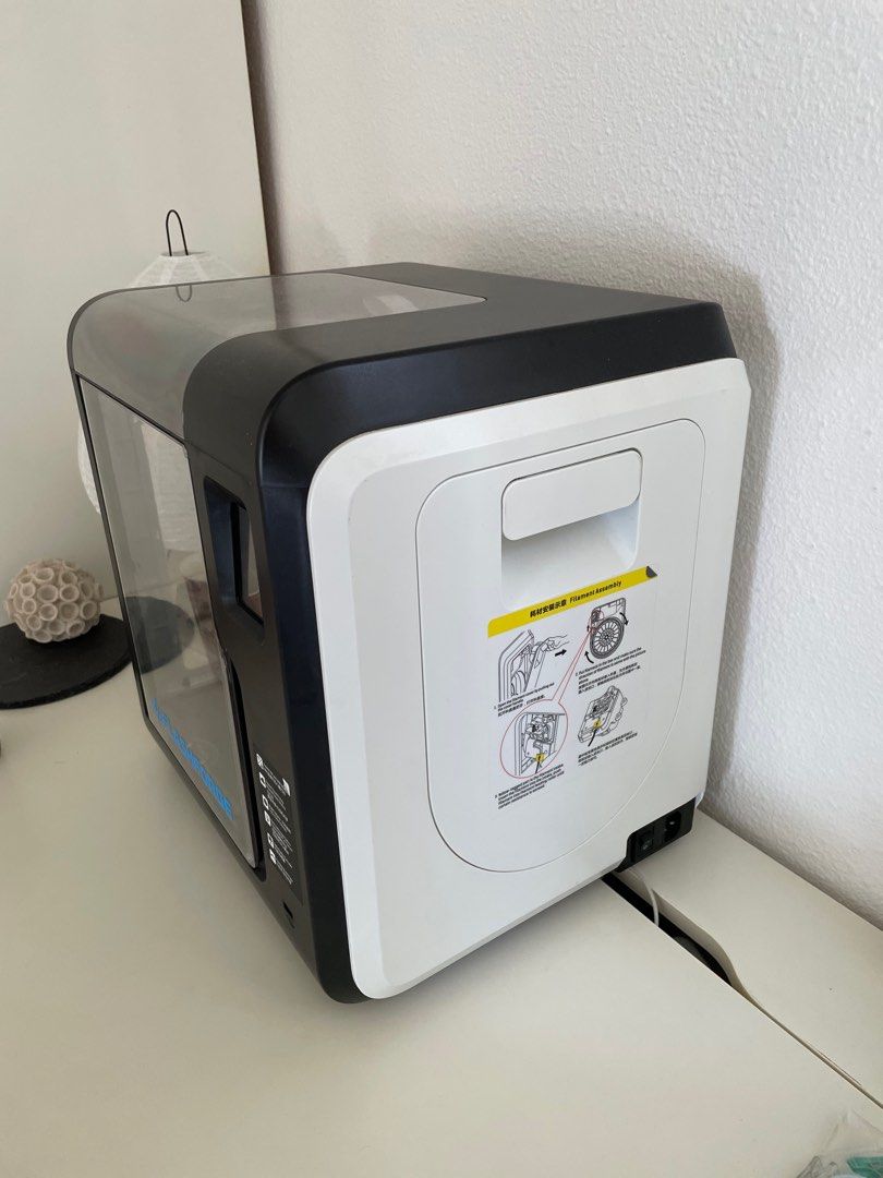 Flashforge 3D Printer (Category: Printers, Scanners & Copiers) located in Singapore. Submitted by treetopavocado (Listing ID 1335794330, Image 2). Description: Lightly used with gold filament ready to use .