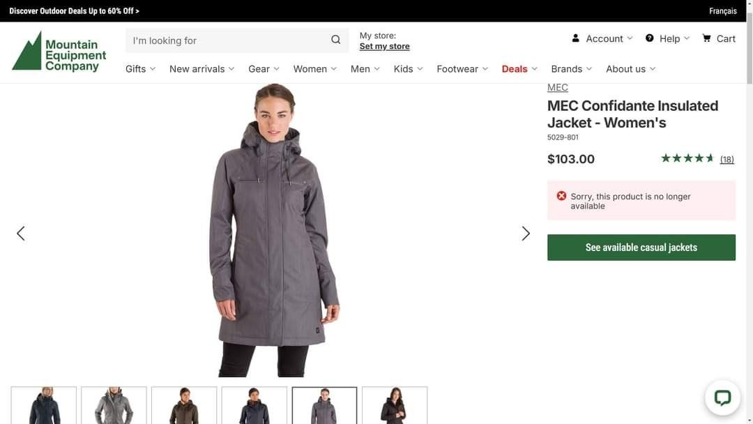 Mec confidante insulated jacket shop