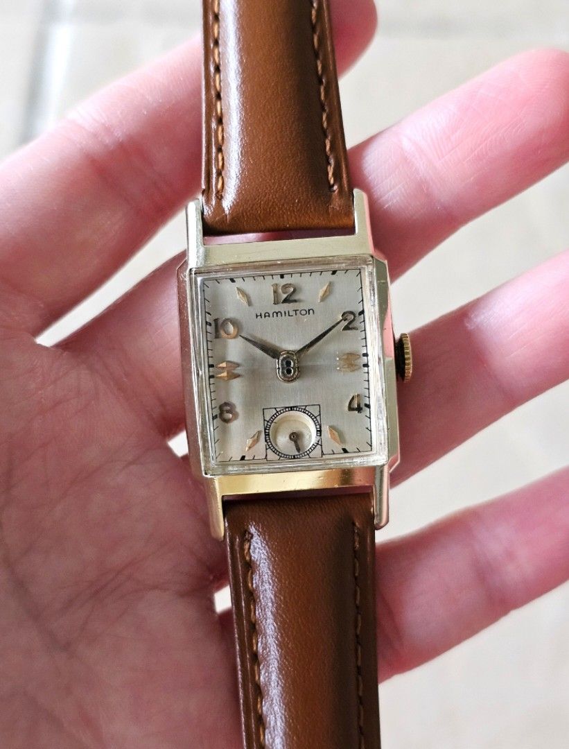FULLSET 1950s Hamilton Brent art deco tank vintage watch ultra rare Men s Fashion Watches Accessories Watches on Carousell