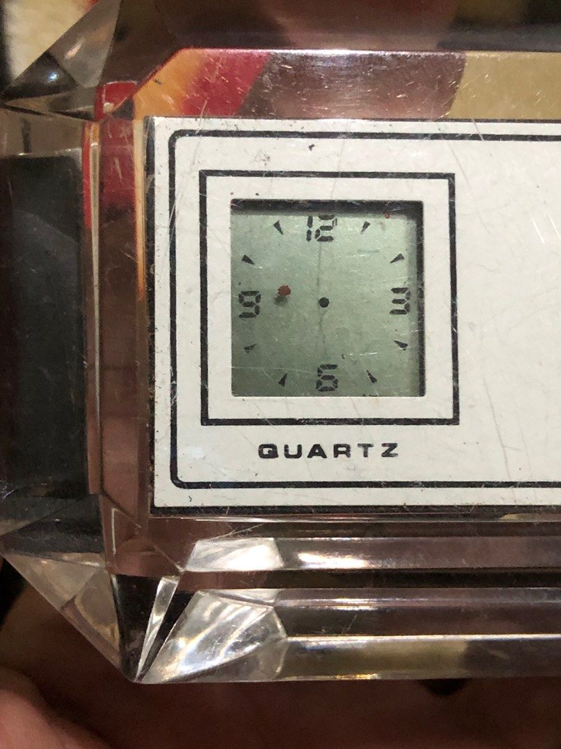 Glass jewel small led clock (Category: Clocks) located in Quezon City. Submitted by markgolveo (Listing ID 1335887285, Image 3). Description: Glass jewel small led clock Depleted batteries needs replacement.