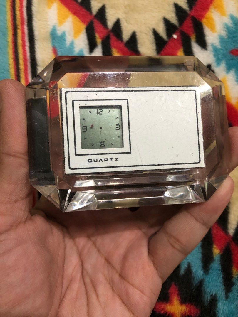 Glass jewel small led clock (Category: Clocks) located in Quezon City. Submitted by markgolveo (Listing ID 1335887285, Image 2). Description: Glass jewel small led clock Depleted batteries needs replacement.