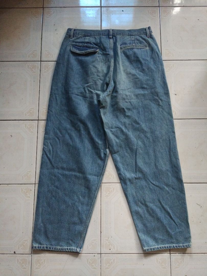 Graphpaper Selvage Denim Two Tuck Tapered Pants 34 actual, Men's ...