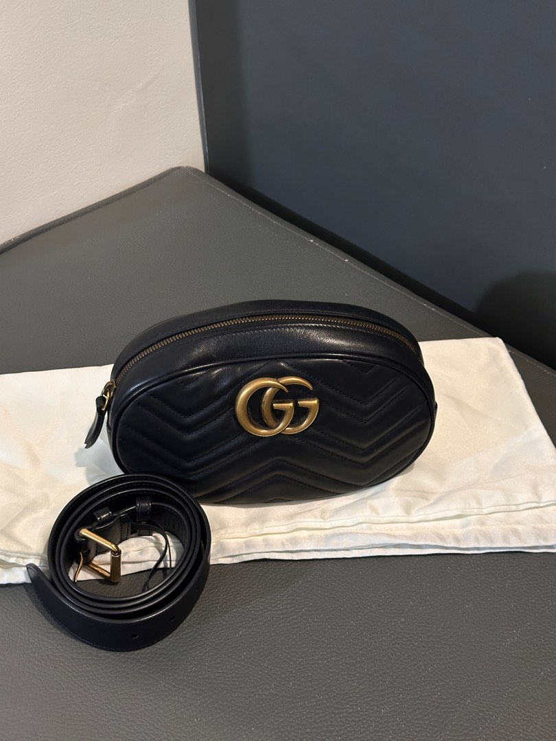 Gucci marmont matelasse leather belt bag sales