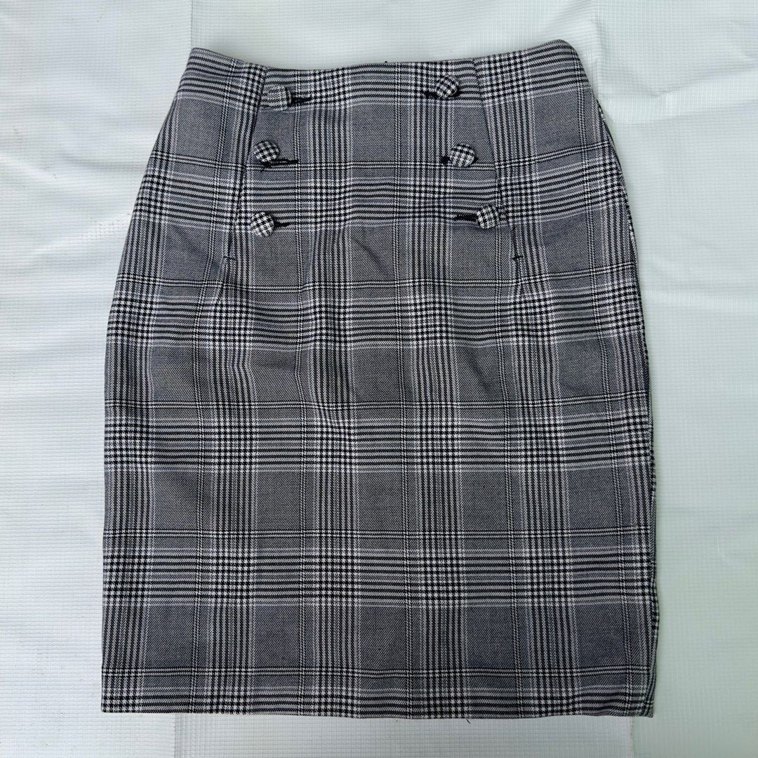 Plaid pencil skirt h&m online