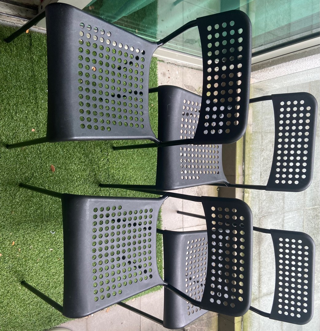 IKEA ADDE chairs black Furniture Home Living Furniture Chairs on Carousell