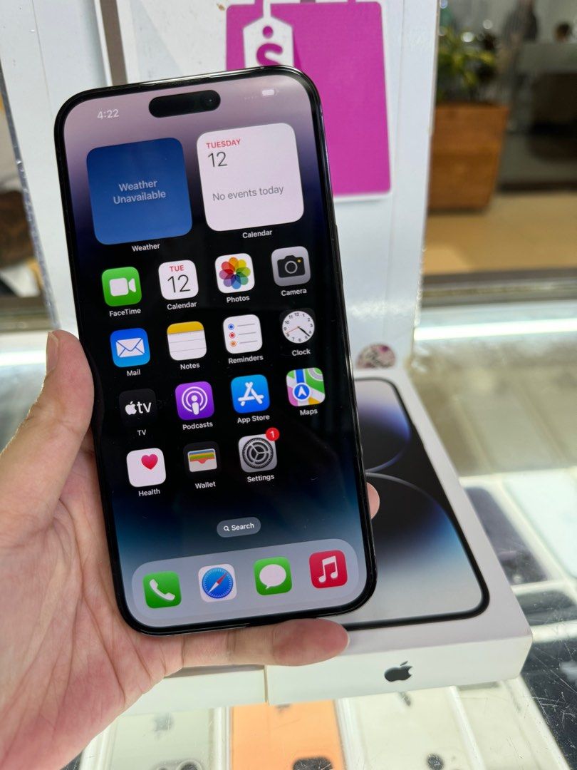 iphone 14 pro max 512gb 2ndhand (Category: iPhone 14 Series) located in Cainta. Submitted by vine_gadget_shop (Listing ID 1335877390, Image 3). Description: iphone 14 pro max 512gb 2ndhand complete package ntc variant pick up store greenhills shopping center we accept trade in we accepy credit card and ggives installment we do cod and door to door we ship nationwide for fast transaction call 09277368323 look for vine visit my fb page vine gadget 