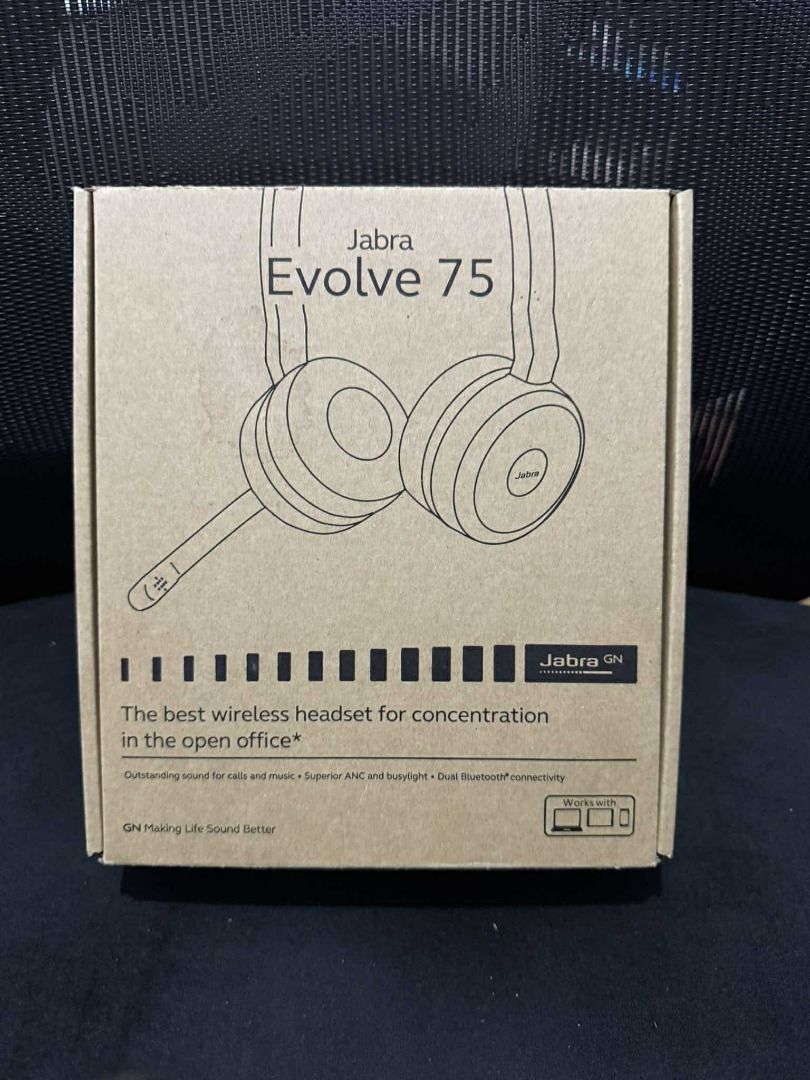 Jabra Evolve 75 - Professional Wireless Headset With Active Noise Cancellation (Category: Headphones & Headsets) located in Quezon City. Submitted by kvnmercado (Listing ID 1335956153, Image 1). Description: Tagged as Brandnew - See condition 9.8/10 Complete with Headset Bag, USB Cable, Box and Manuals Only Issue - Mic is not working and Missing USB Dongle ( Can be connected through BlueTooth / Wire ) Used only for a month. No more warranty lost 