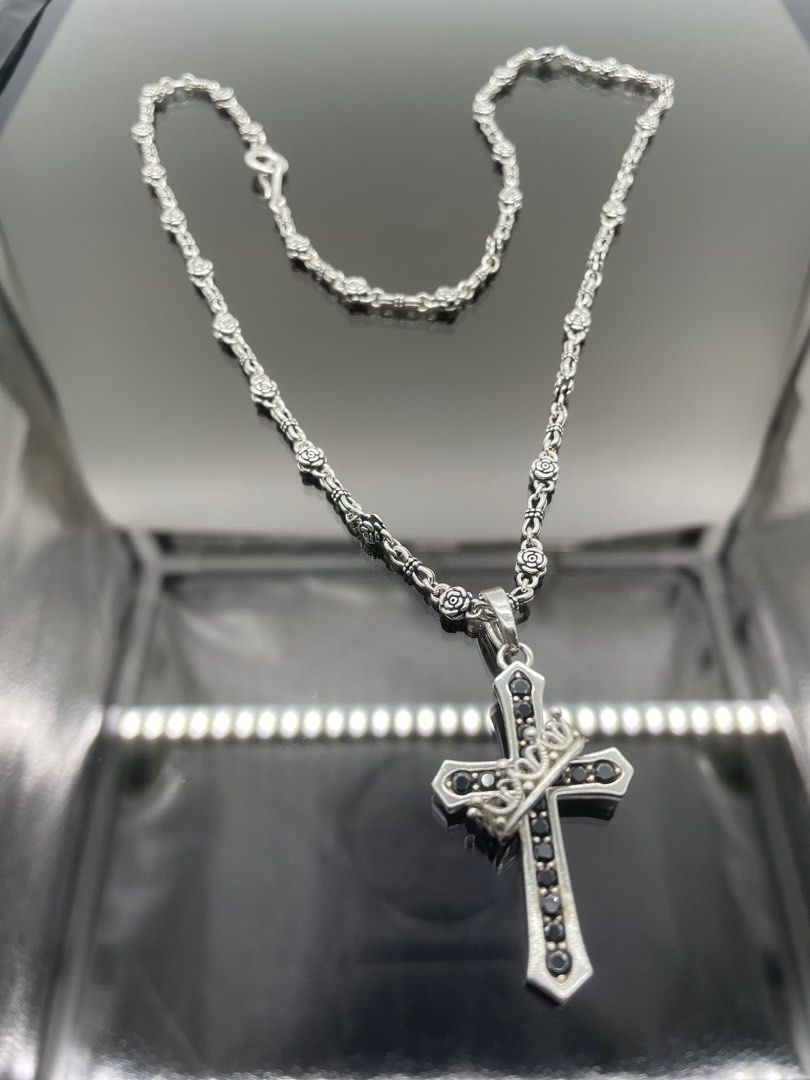JUSTIN DAVIS CROSS WITH CROWN ペンダント クリア CROSS with CROWN