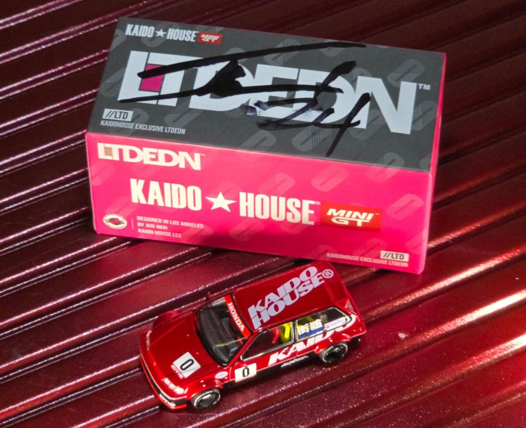 サイン入り KAIDO HOUSE KHMG141 HONDA CIVIC KAIDOHOUSE☆GARAGE | Diecast | KHMG141 HONDA CIVIC EF KANJO