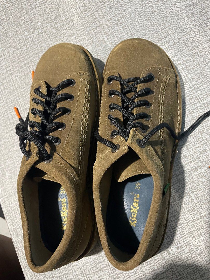 Kickers suede shoes cheap
