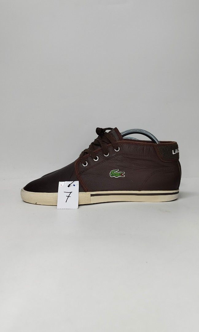 LACOSTE AMPTHILL LCR 3 LEATHER 7 UK Men s Fashion Footwear Sneakers on Carousell