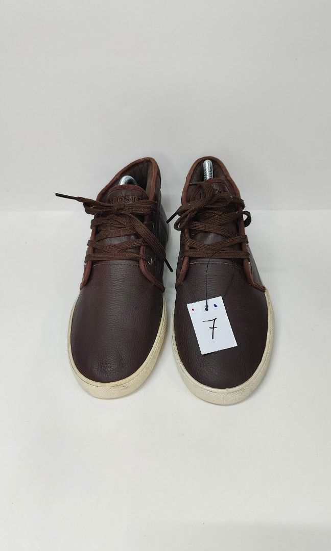 LACOSTE AMPTHILL LCR 3 LEATHER 7 UK Men s Fashion Footwear Sneakers on Carousell