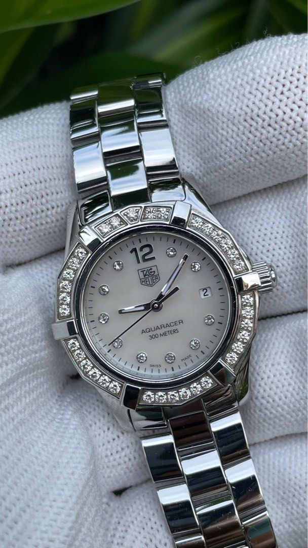 Ladies Tag Heuer Aquaracer WAF1416 Diamonds MOP Women s Fashion Watches Accessories Watches on Carousell