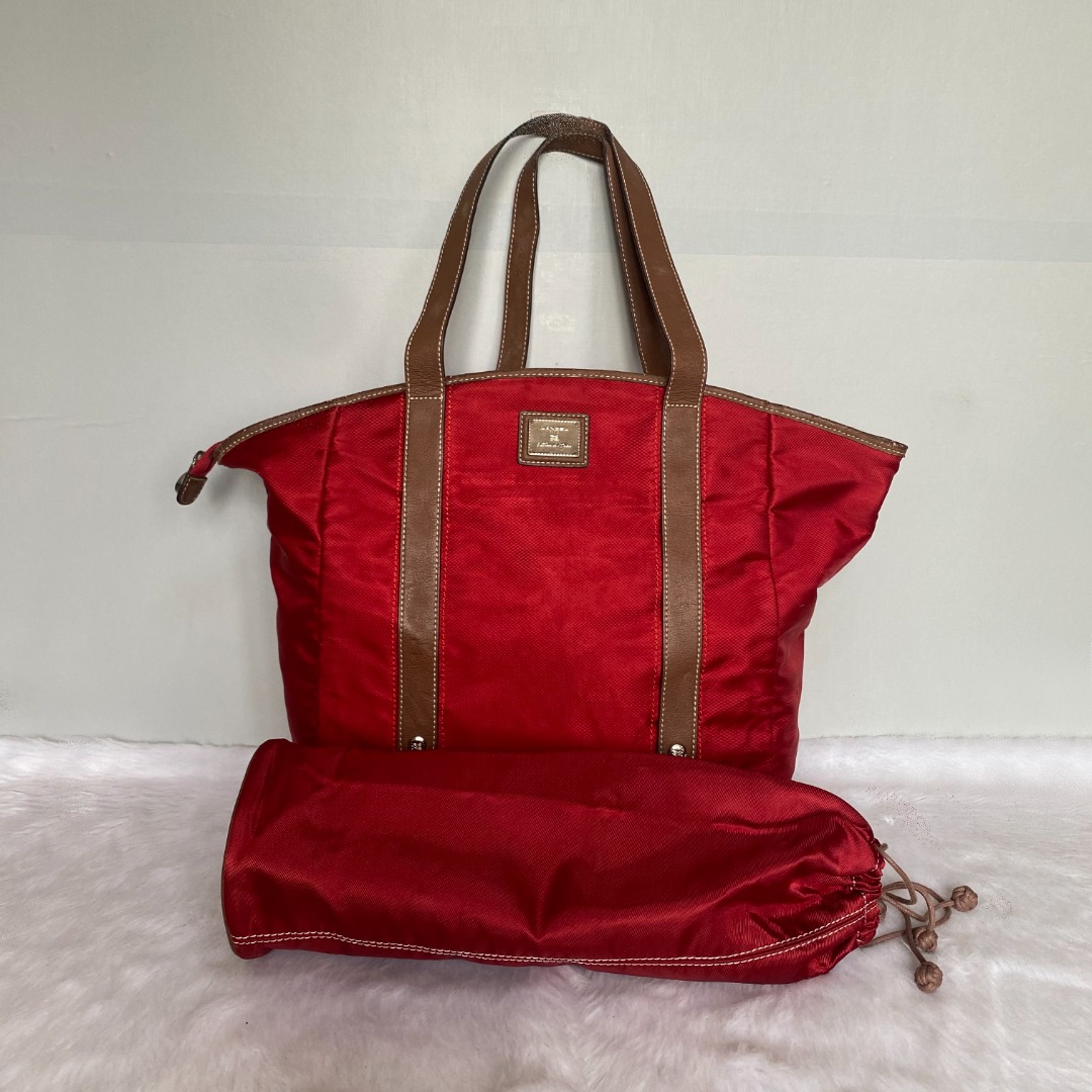 LANCEL vintage nylon tote travel bag Women s Fashion Bags