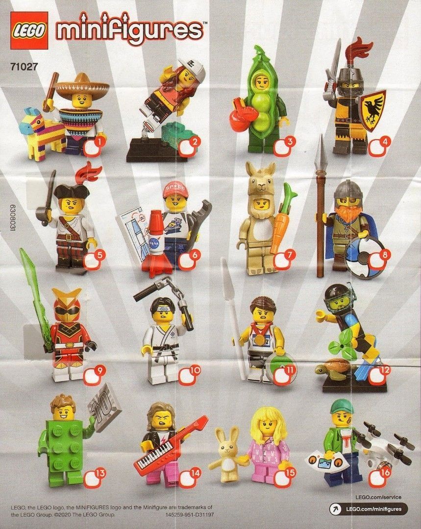 Lego minifigures series 20 rare sale