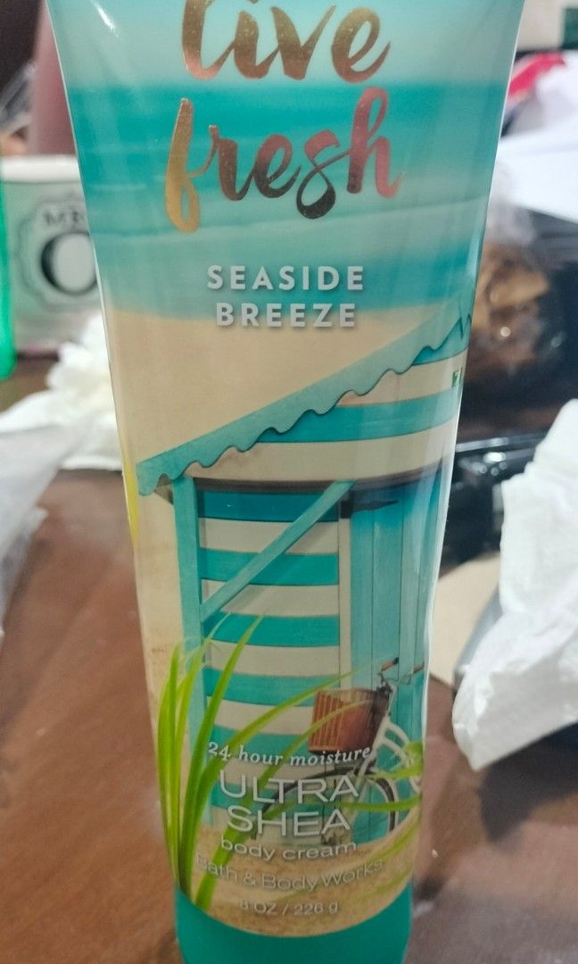 Live Fresh Seaside Breeze Body Cream (Category: Bath) located in Quezon City. Submitted by gielyn2 (Listing ID 1335949269, Image 2). Description: Body Cream.