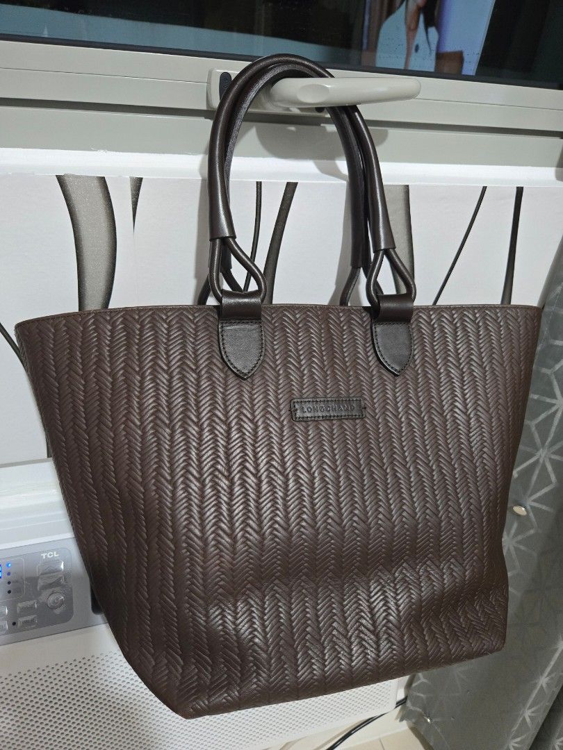 Longchamp Vegan Leather Tote Bag Luxury Bags Wallets on Carousell