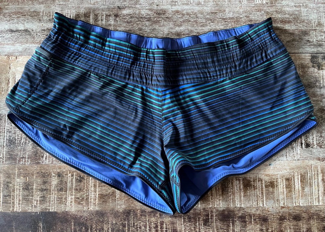 Lululemon Surf Shorts Blue Size 6 medium Women s Fashion Bottoms Shorts on Carousell