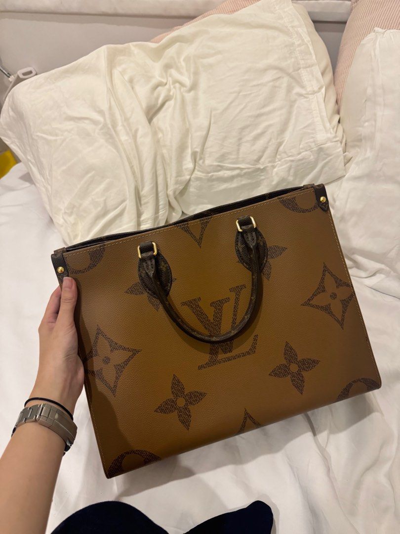 LV OTG MM (Category: Luxury Bags & Wallets) located in Calamba. Submitted by Hk1995 (Listing ID 1335876705, Image 2). Description: Louis Vuitton OnTheGo MM Reverse Monogram 9.8/10 condition CAN PASS AS BRANDNEW Purchased 2020/2021 Comes with dustbag, box, paperbag PRICE IS FIRM.