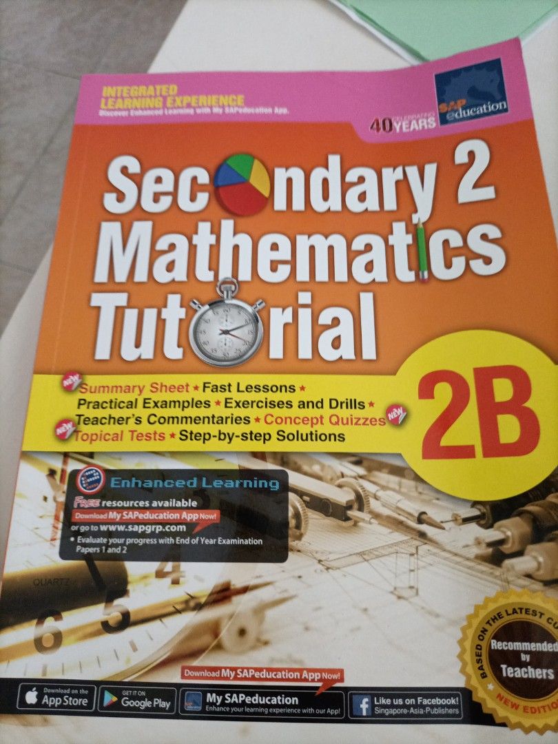 Maths Tutorial (Category: Assessment Books) located in Singapore. Submitted by bosskk66 (Listing ID 1335840499, Image 1). Description: .