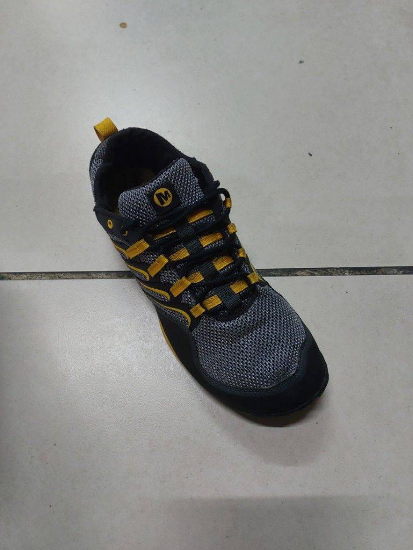 Merrell Trail Glove Shoes Mens 9.5 Smoke/Adventure Yellow Barefoot Performance Merrell Trail Glove Barefoot Smoke/Adventure Yellow Trail  main image 4