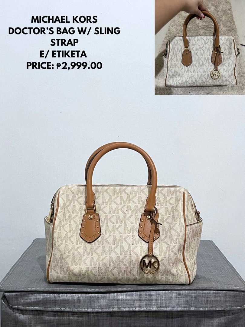 Michael Kors Doctor s Bag with Sling Women s Fashion Bags Wallets Shoulder Bags on Carousell