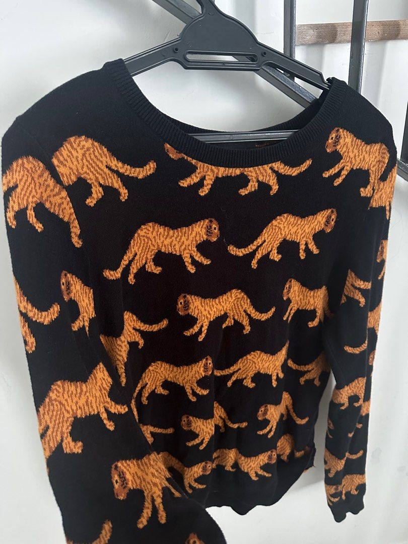 Monki tiger sweater top