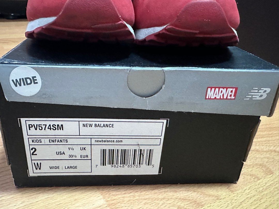 New Balance Spiderman US2 (Category: Babies & Kids Fashion) located in Pasay City. Submitted by mliam (Listing ID 1335792083, Image 3). Description: .