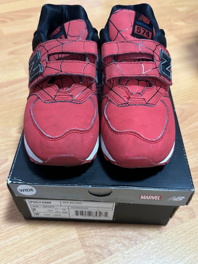New Balance Spiderman US2 (Category: Babies & Kids Fashion) located in Pasay City. Submitted by mliam (Listing ID 1335792083, Image 2). Description: .