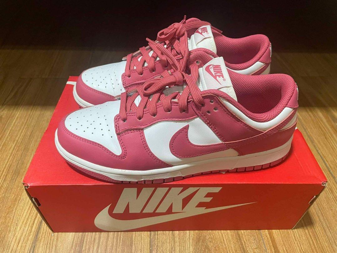 Nike dunk low (archeo pink) (Category: Sneakers) located in Caloocan City. Submitted by dclttrtxp (Listing ID 1335800559, Image 1). Description: No issue used 3 times only (mall) slightly nego size 9wmns. 7.5mens.