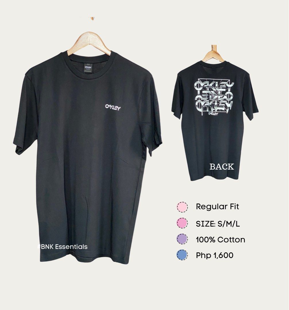 Oakley Men' T-shirt (Category: Tshirts & Polo Shirts ) located in Binan City. Submitted by nice_box (Listing ID 1335941512, Image 1). Description: ✅ Original from USA ✅ Brand new with tag ✅ Sizes: S/M/L.