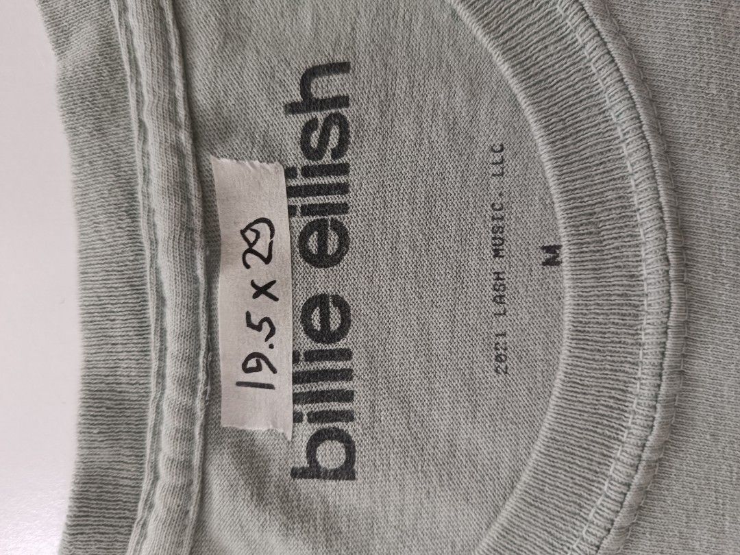Officia Billie Eilish Merch (Category: Shirts) located in Cebu City. Submitted by vtgall (Listing ID 1335812211, Image 3). Description: Billie Eillish Merch Tshirt 19.5 x 29 Happier than Ever.