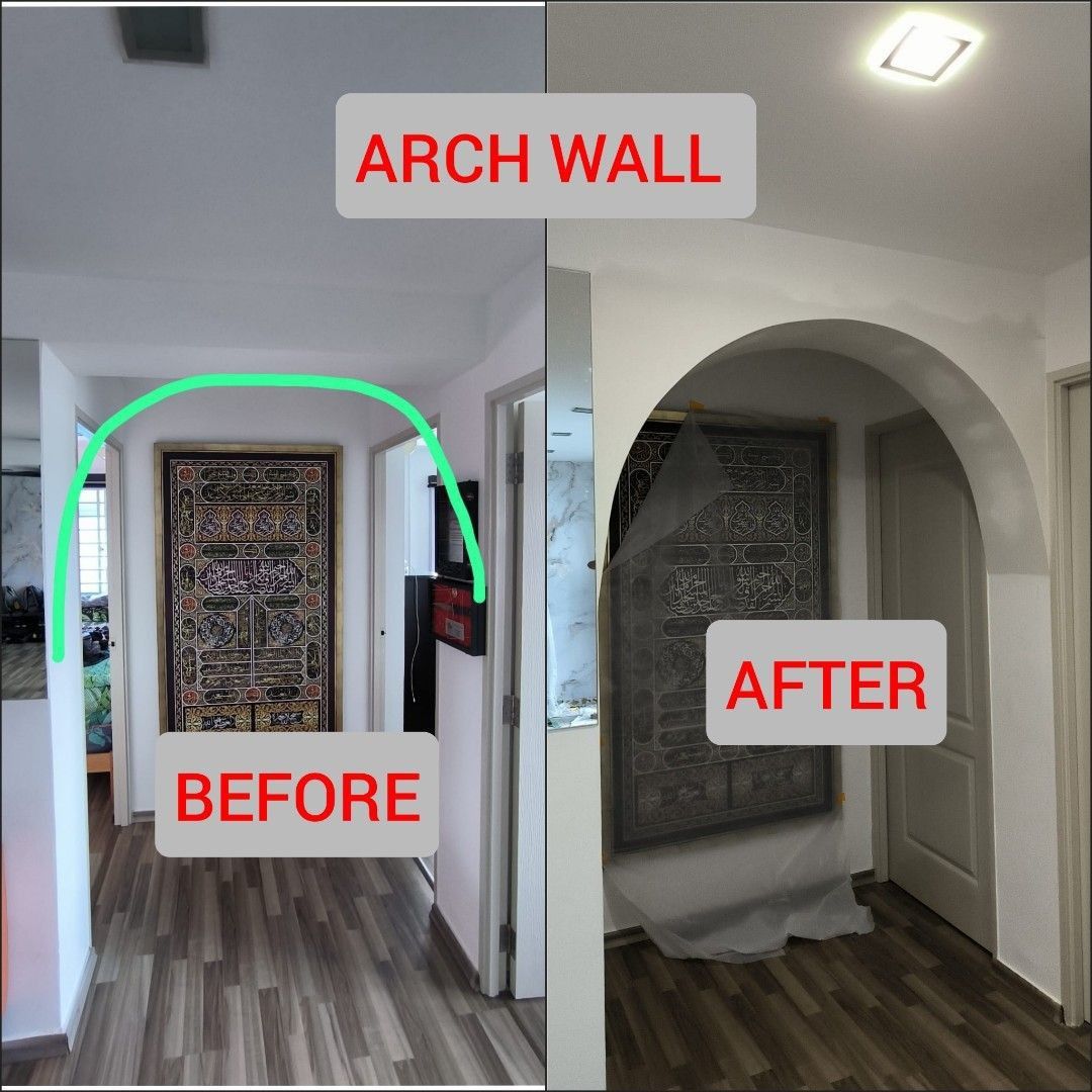 Partition wall,Dry wall,Arch & curve feature wall,Room divider,TV mounted Partition wall, Partition wall with door installation, Plastering & painting.62863092803715114
