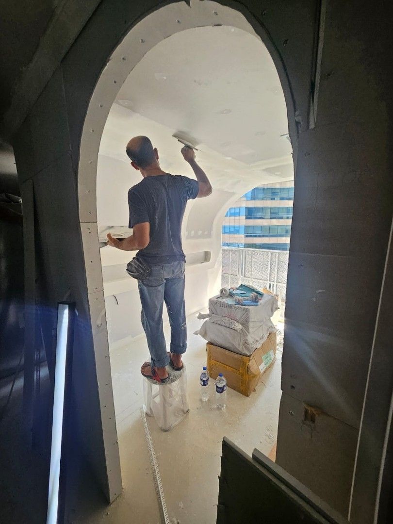 Partition wall,Dry wall,Arch & curve feature wall,Room divider,TV mounted Partition wall, Partition wall with door installation, Plastering & painting.62863092803715113
