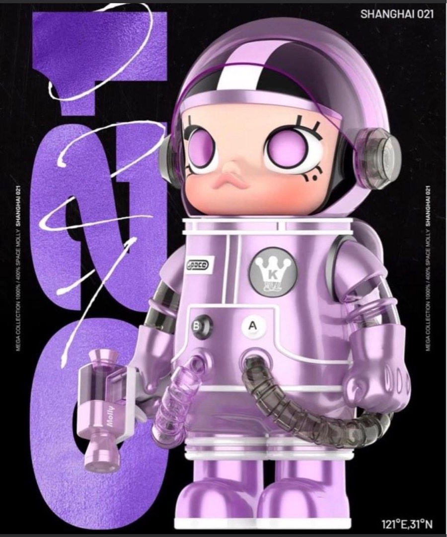 POPMART MOLLY 海外限定 POPMART 泡泡瑪特400% MEGA珍藏系列MOLLY 上海限定Shanghai 021