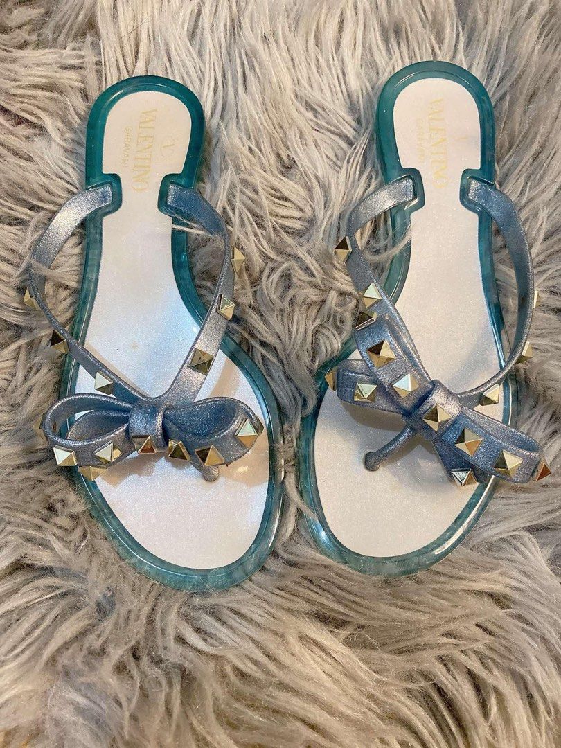 Valentino jelly slippers cheap