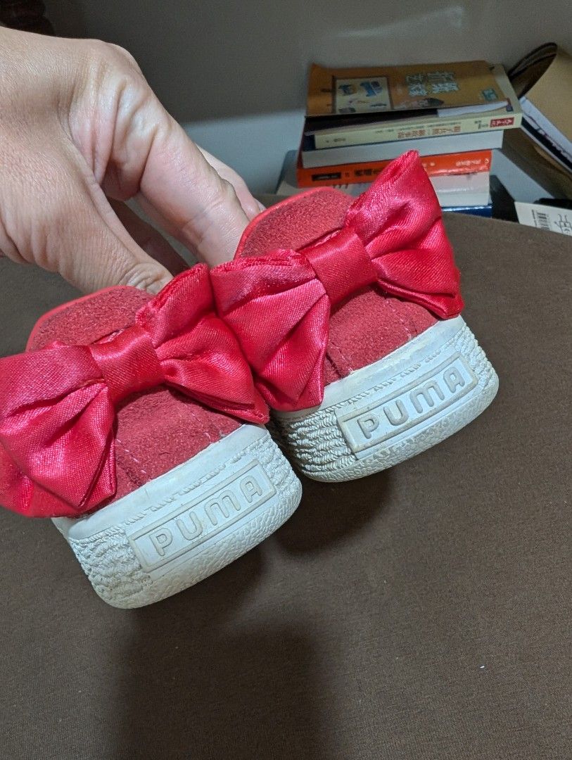Puma Basket Bow Trainers Girls Puma Bow Puma Suede Bow AC PS