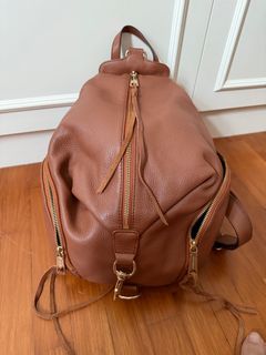 Rebecca Minkoff Almond Suede Julian Backpack Suede Fringe Rebecca