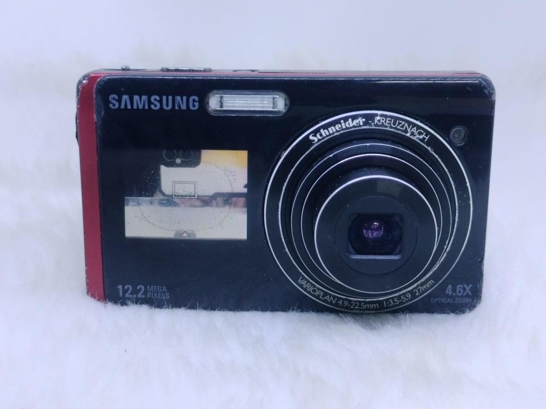 samsung st500 dual lcd touch screen (Category: Cameras) located in Manila. Submitted by jonrick.co (Listing ID 1335844963, Image 1). Description: samsung st500 dual lcd touch screen execellent working condition working flash issue : burn lcd and cloudy vintage output last price.