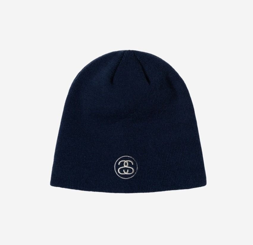 Stussy SMALL SS-LINK SKULLCAP 針織 毛帽 男女 情侶帽 細針帽 許光漢 Jennie GD