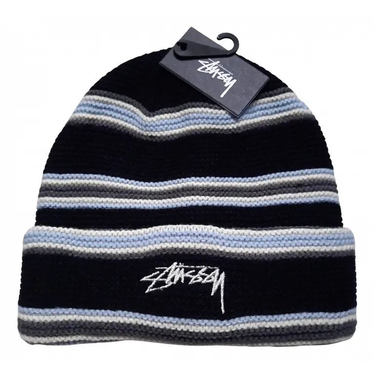 Stussy Triple Stripe Cuff Beanie | eBay