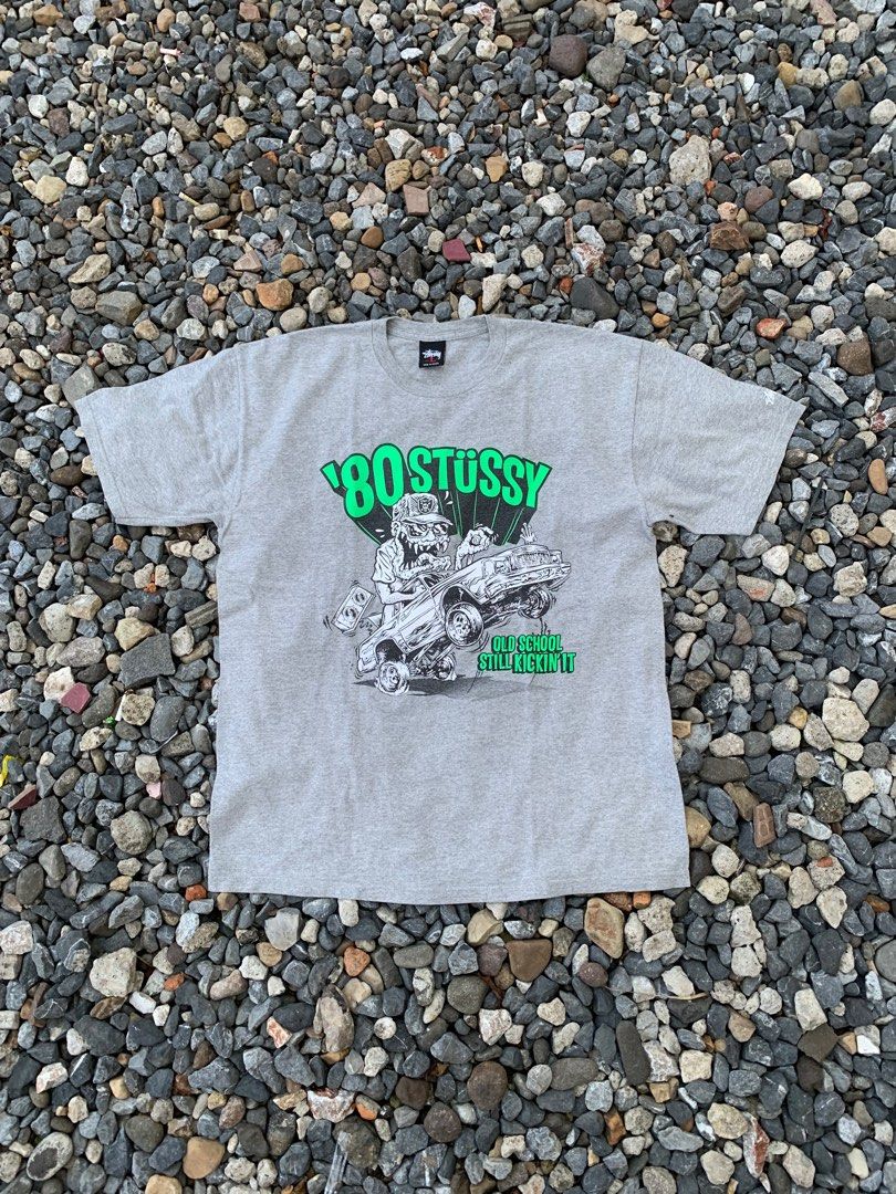 Vintage Stussy Brown Graphic Streetwear T Shirt